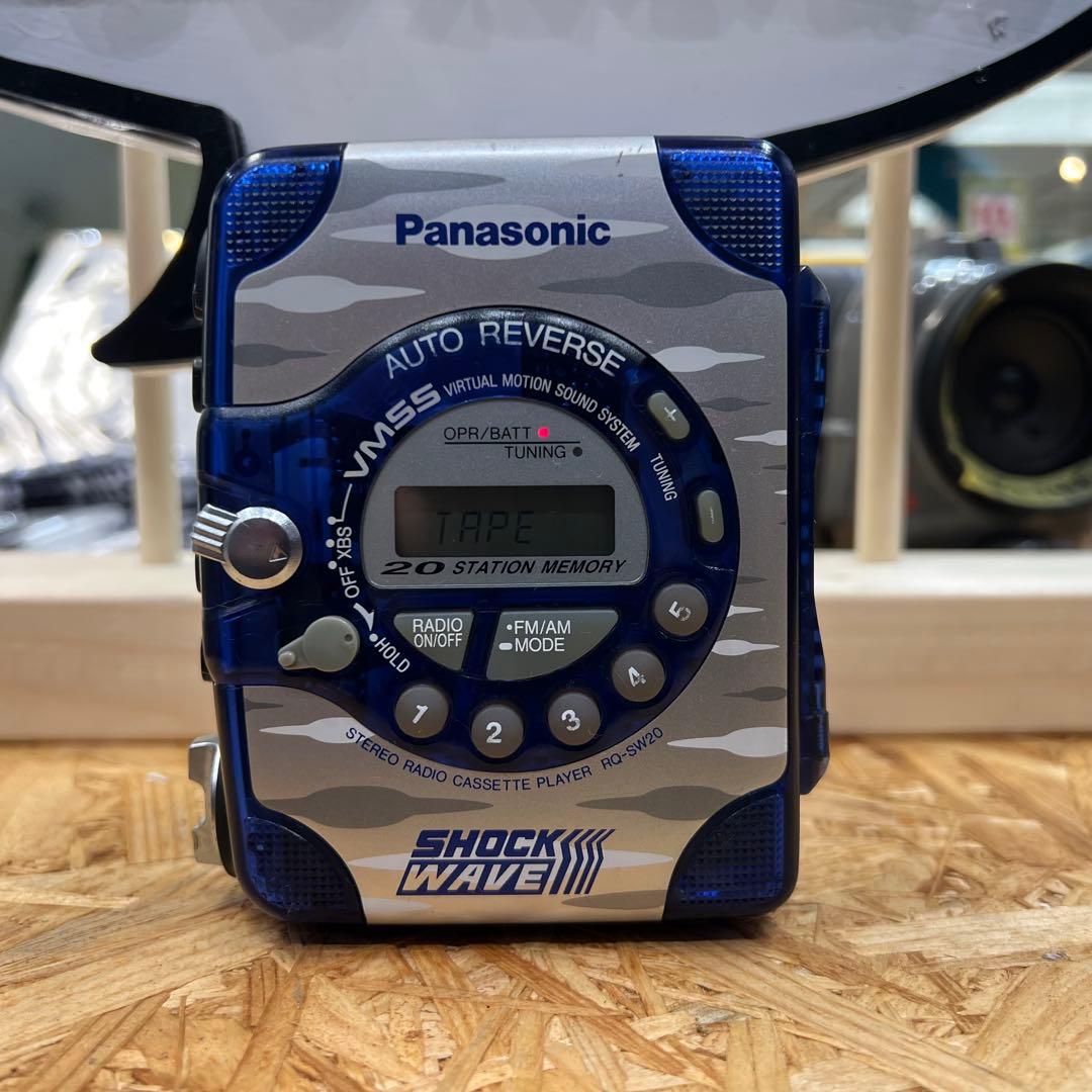 [メンテ完動]パナソニックショックウェーブ　カセットプレーヤー　RQ-SW20