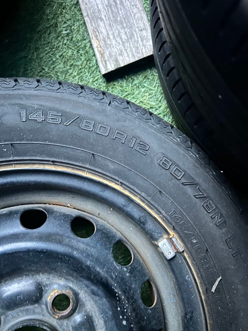 軽バン用 LTタイヤ＋鉄ホイール 4本セット