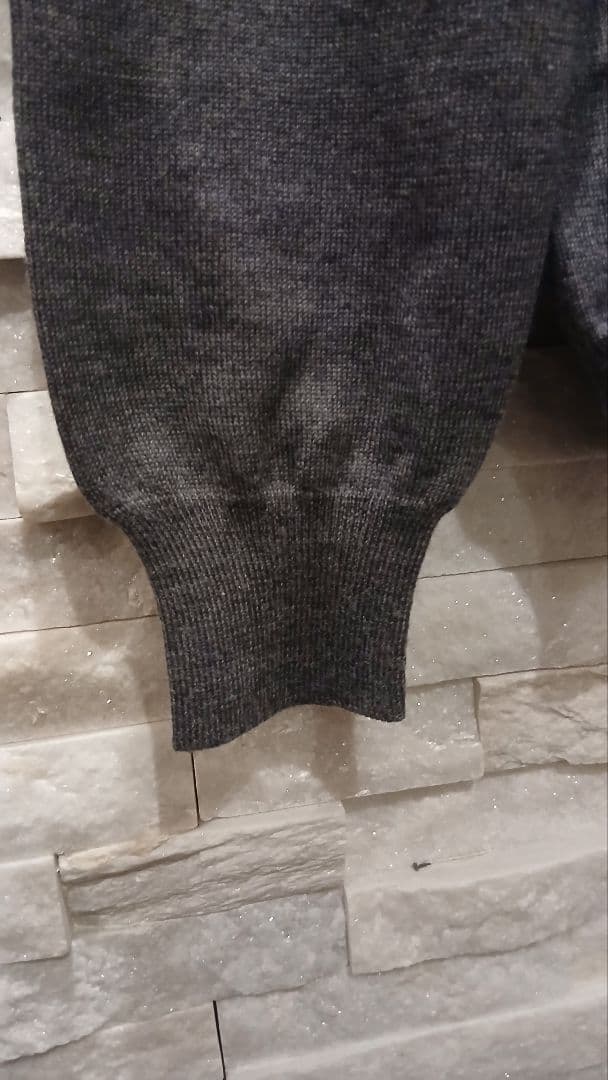 イタリア製 グランサッソ 12ゲージウール モックネックニット50 XL