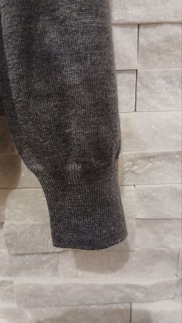 イタリア製 グランサッソ 12ゲージウール モックネックニット50 XL