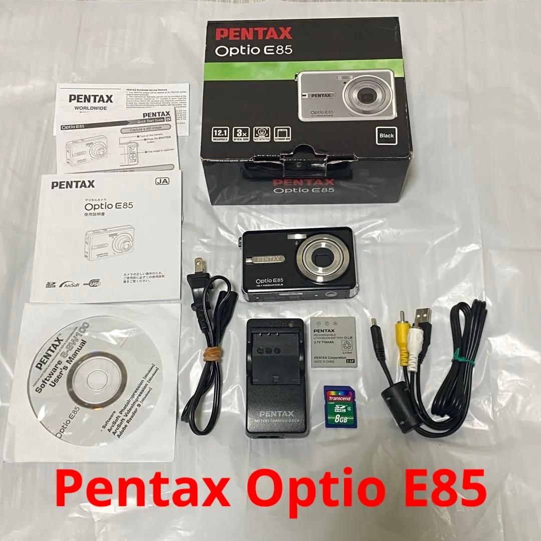 PENTAX Optio E85 12.1MP コンデジ動作確認済 付属品あり