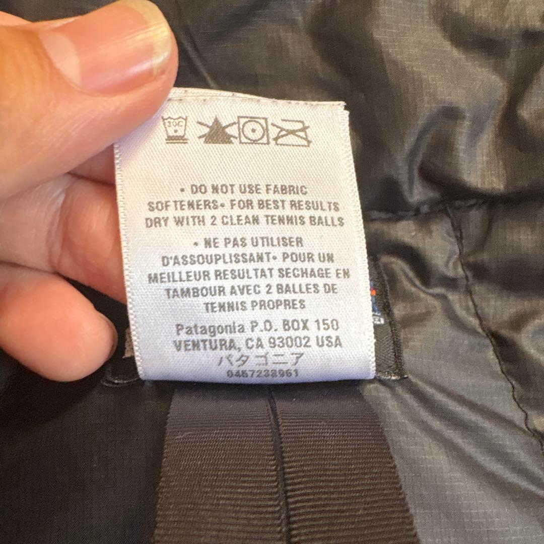 patagonia 黒 ダウンベスト　値下げOK