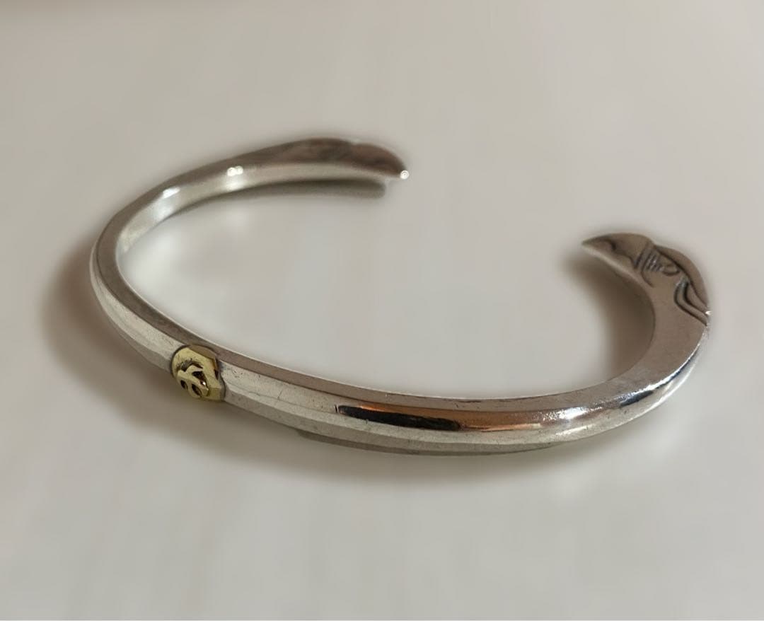 ハンドメイド イーグル バングル 幅0.5 ※調節可能