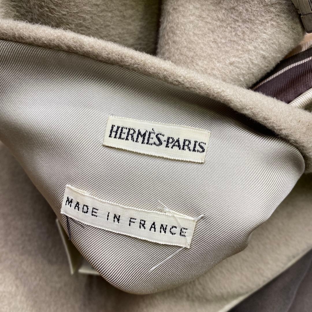 エルメス シルクブルゾン マルジェラ期 総柄 馬車 リバーシブル ハーフコート