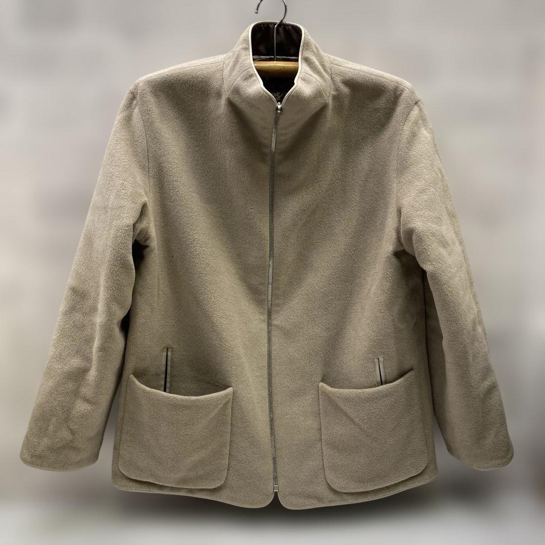 エルメス シルクブルゾン マルジェラ期 総柄 馬車 リバーシブル ハーフコート