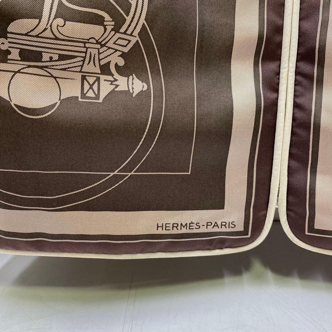 エルメス シルクブルゾン マルジェラ期 総柄 馬車 リバーシブル ハーフコート