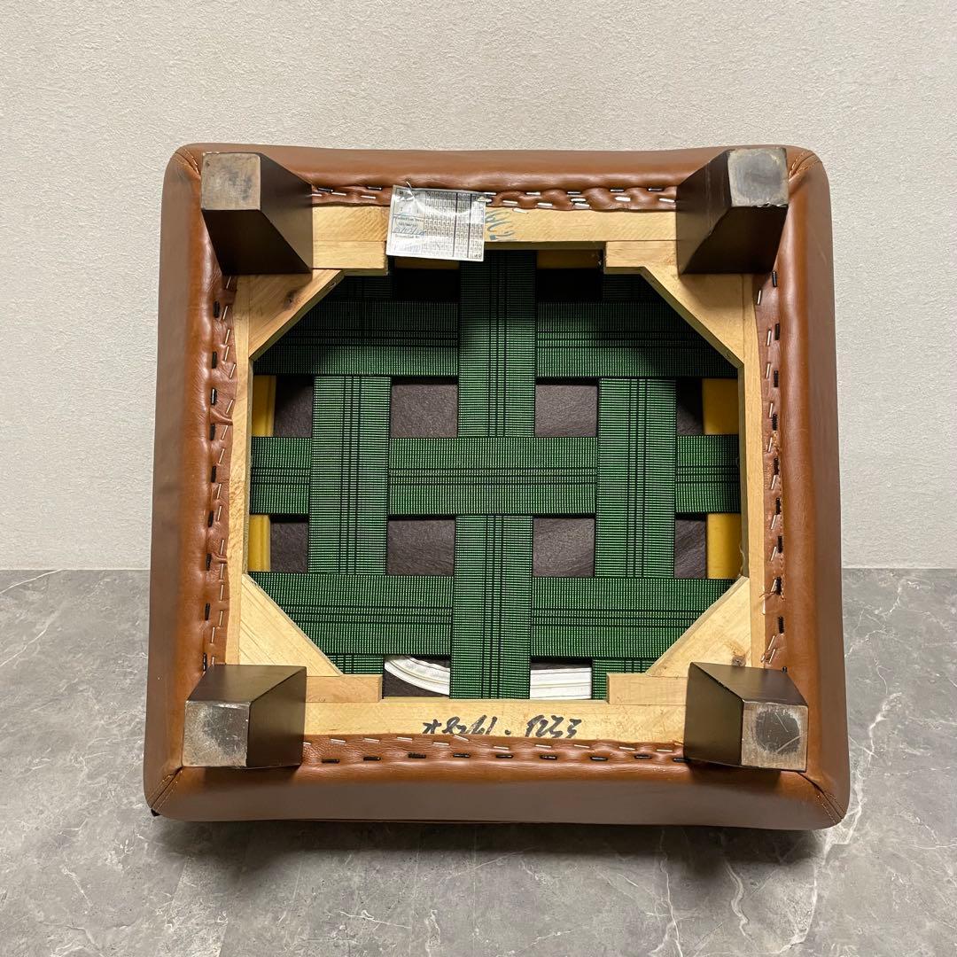 アクタス five by five 本革オットマン　スツール