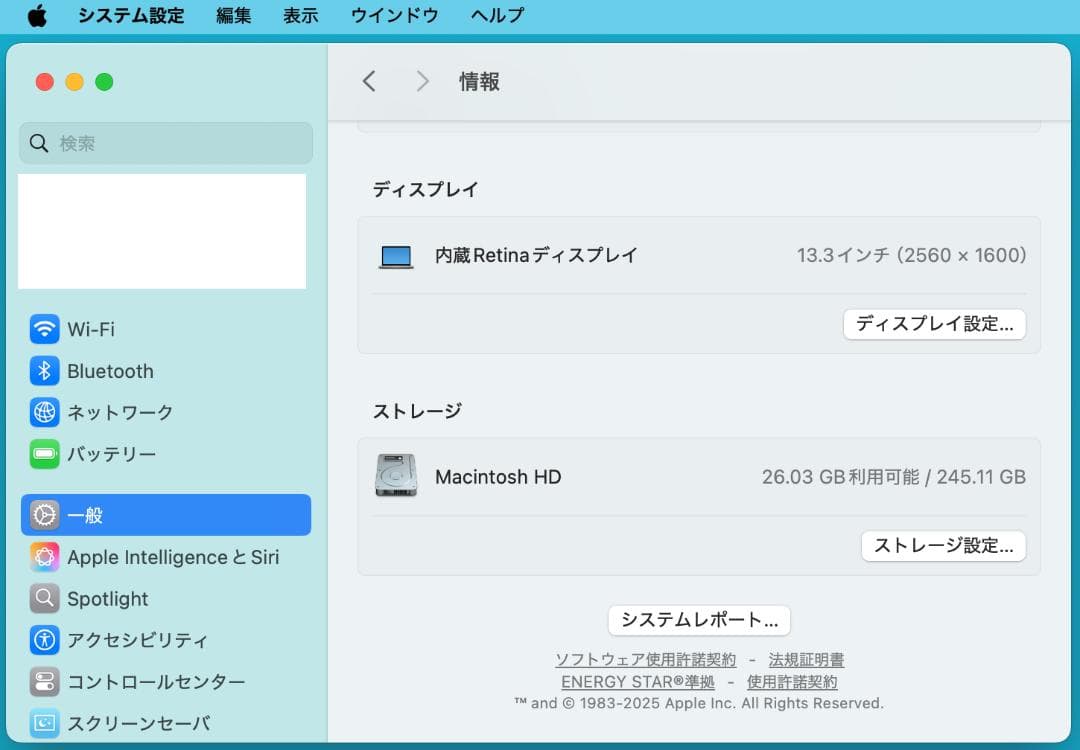 美品 MacBook Air 13インチ 2020 M1 メモリ8GB US