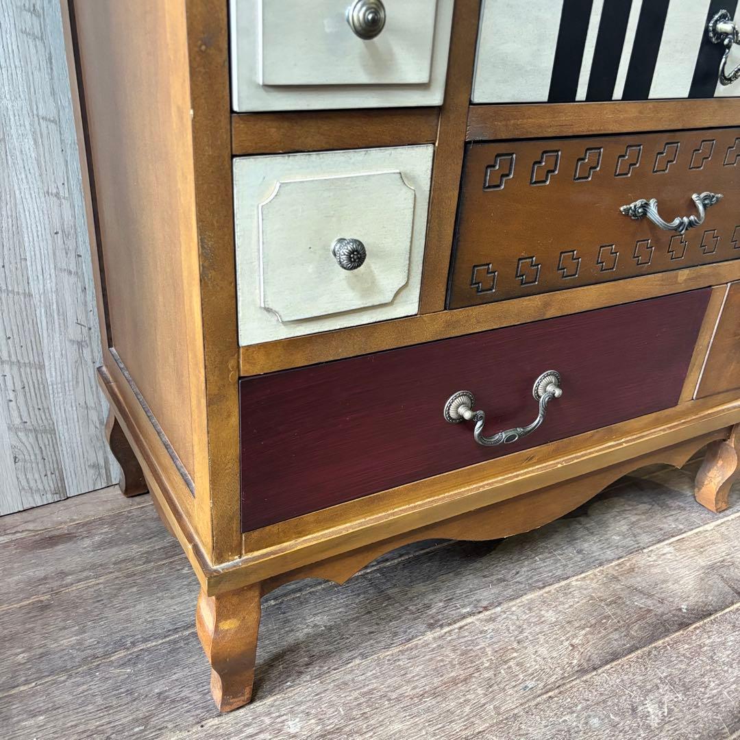 パルナサス チェスト 欧風家具 カラフル タンス キャビネット インテリア 猫脚