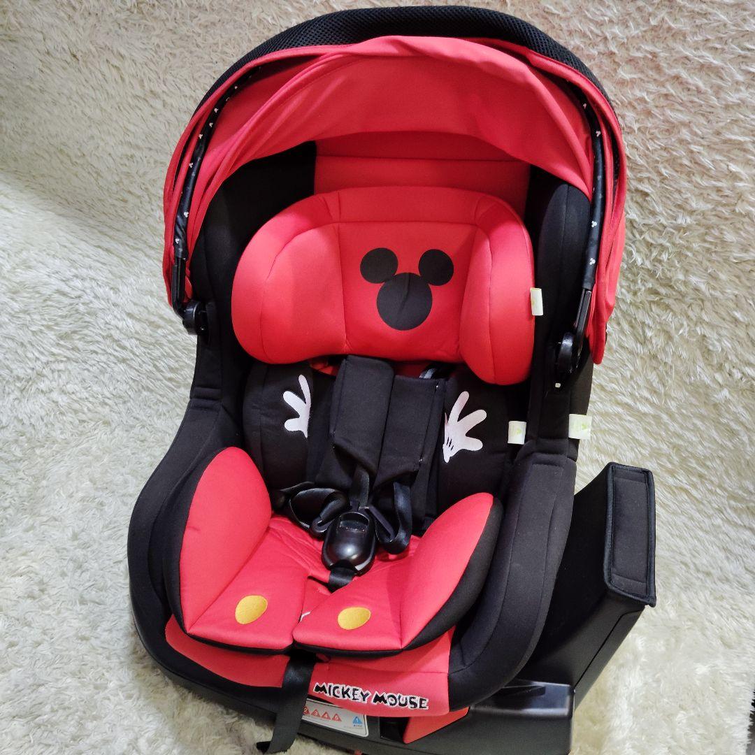 【美品】ミッキーマウス チャイルドシート ターンシート 西松屋限定 ディズニー
