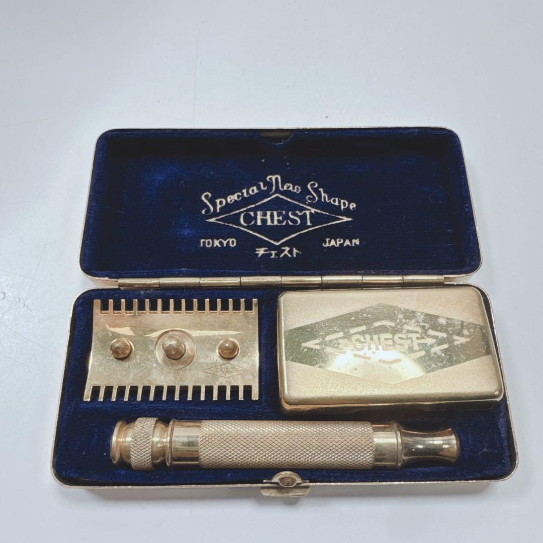 k1986 カミソリ 髭剃り チェスト/ CHEST 当時物 シェーバー
