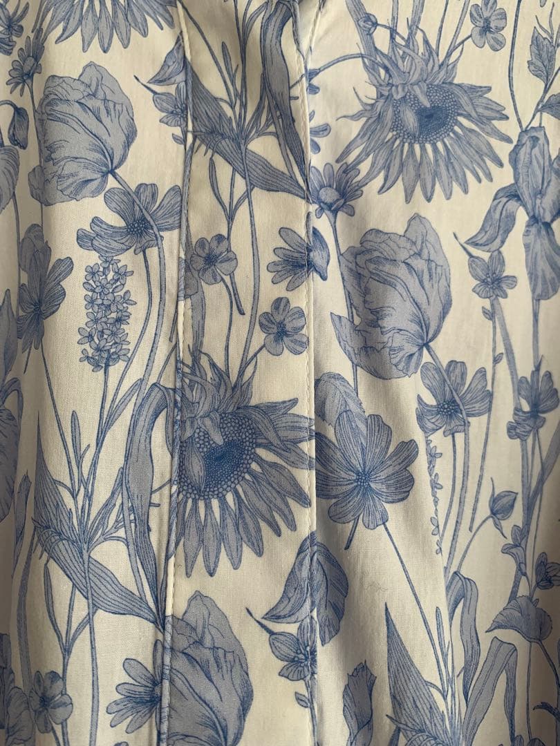 スキャパ SCAPA 花柄長袖ワンピース