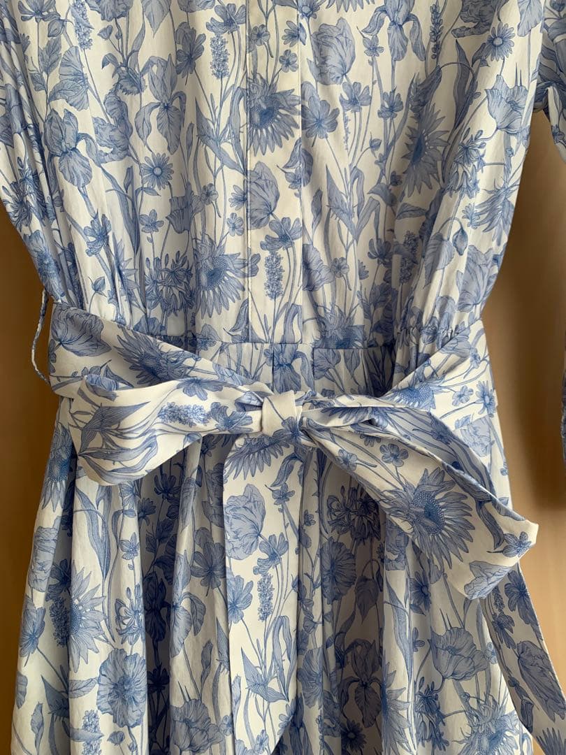 スキャパ SCAPA 花柄長袖ワンピース