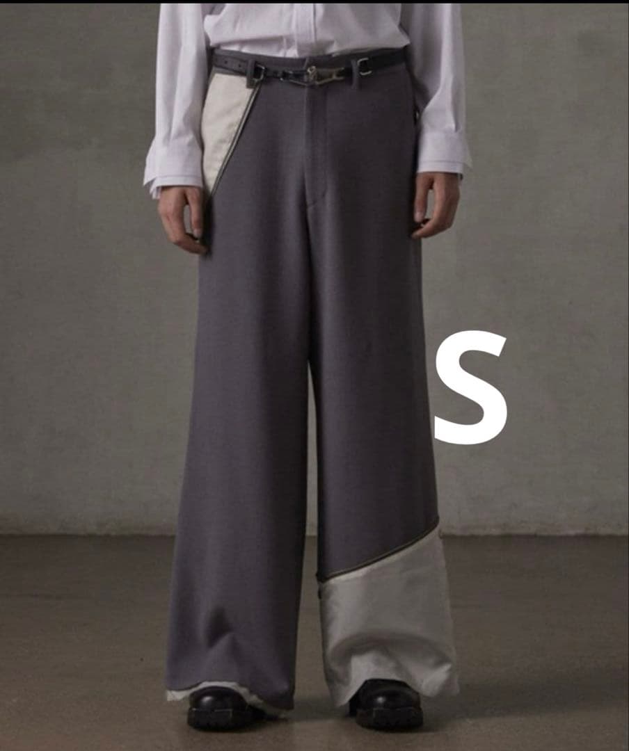 【GRANCY】リバース レイヤードデザイン スラックス