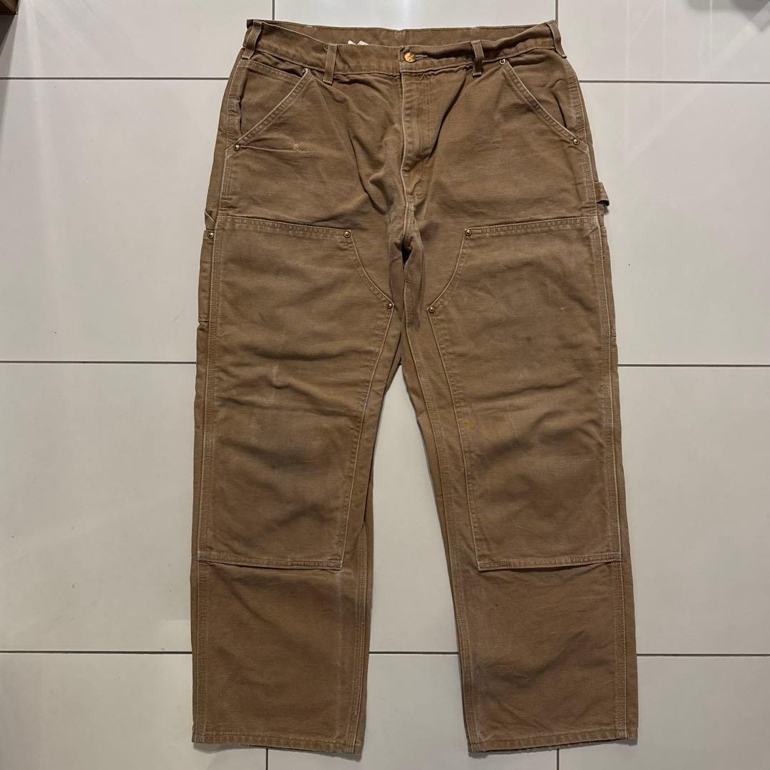 USA製 Carhartt ダブルニーペインターパンツ BRN W36L30