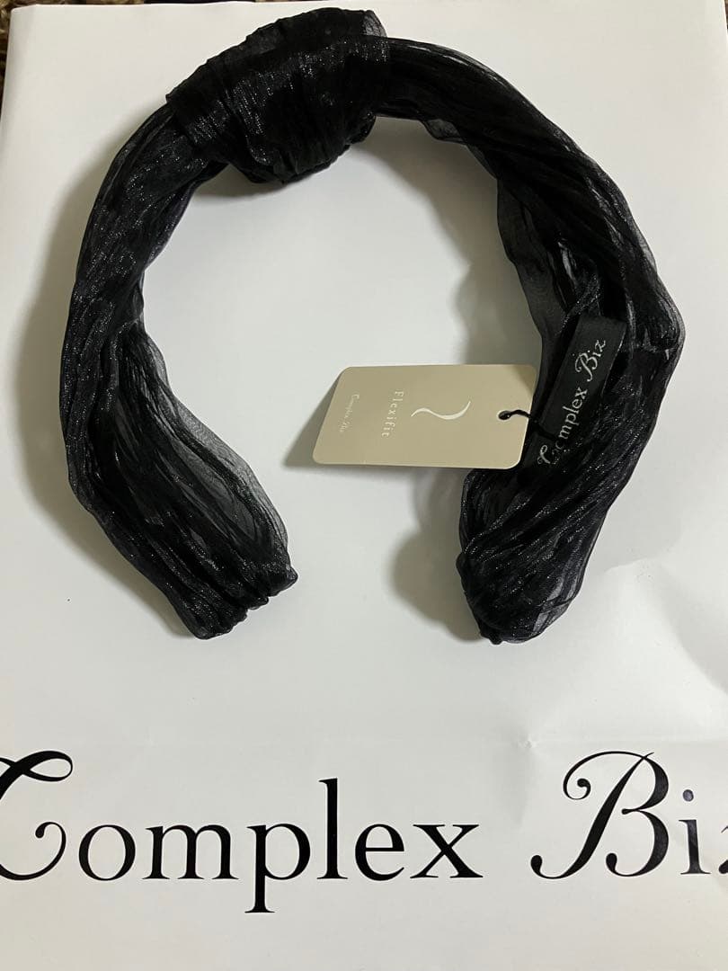 コンプレックスビズ　フレキシフィット　ヘアバンド　ブラック　定価19,800円