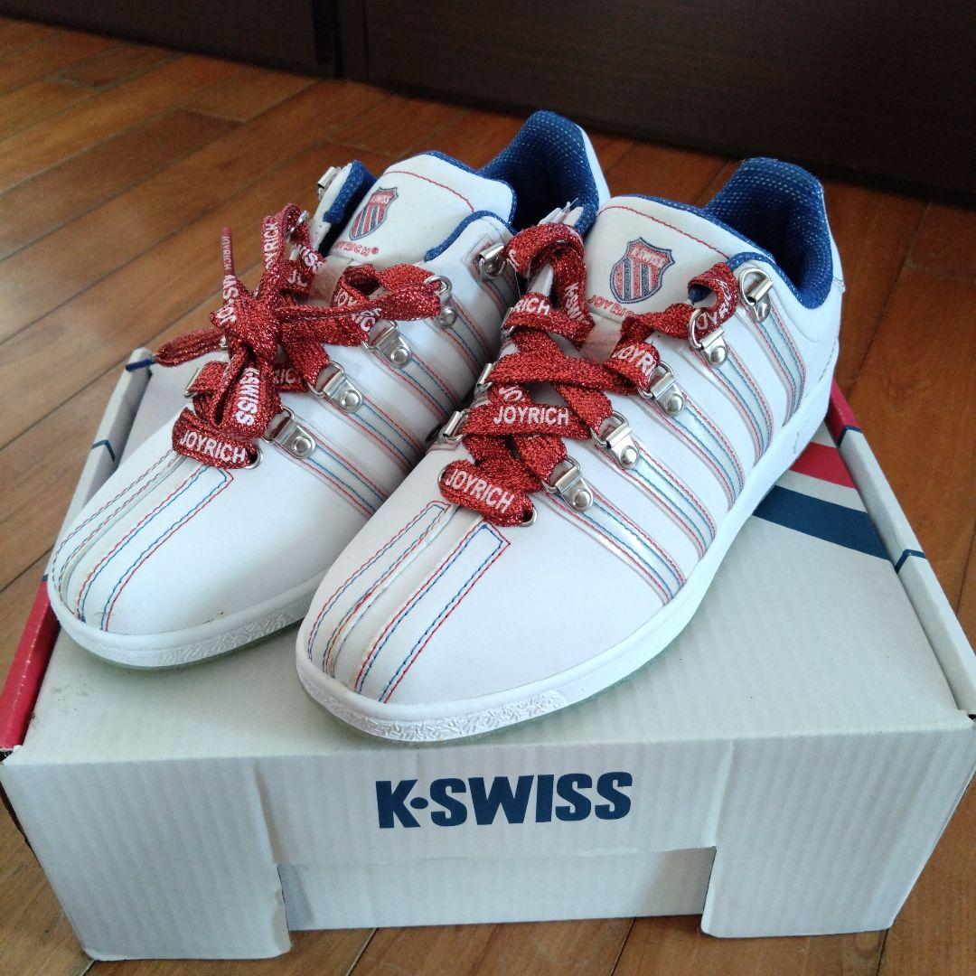 最終値下げ！　K-SWISS JOY RICH ホワイト/ブルー シューズ