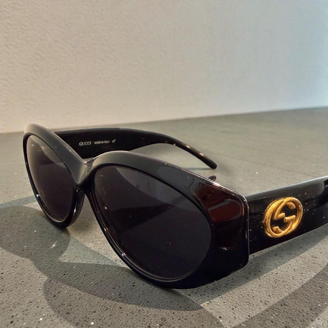 GUCCI グッチ サングラス GG2195/S ブラック×ゴールド　ダブルG