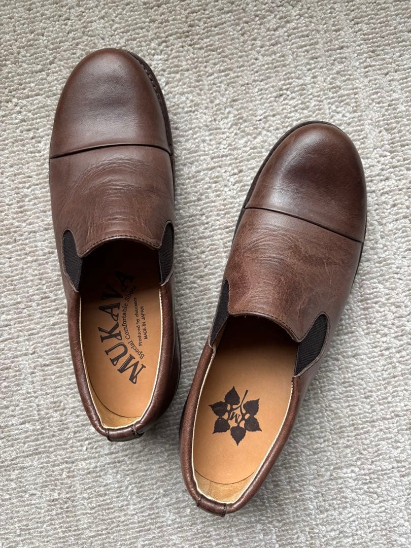 ショセ　ムカヴァ　サイドゴア　スリッポンシューズ　MUー968 DB 24cm