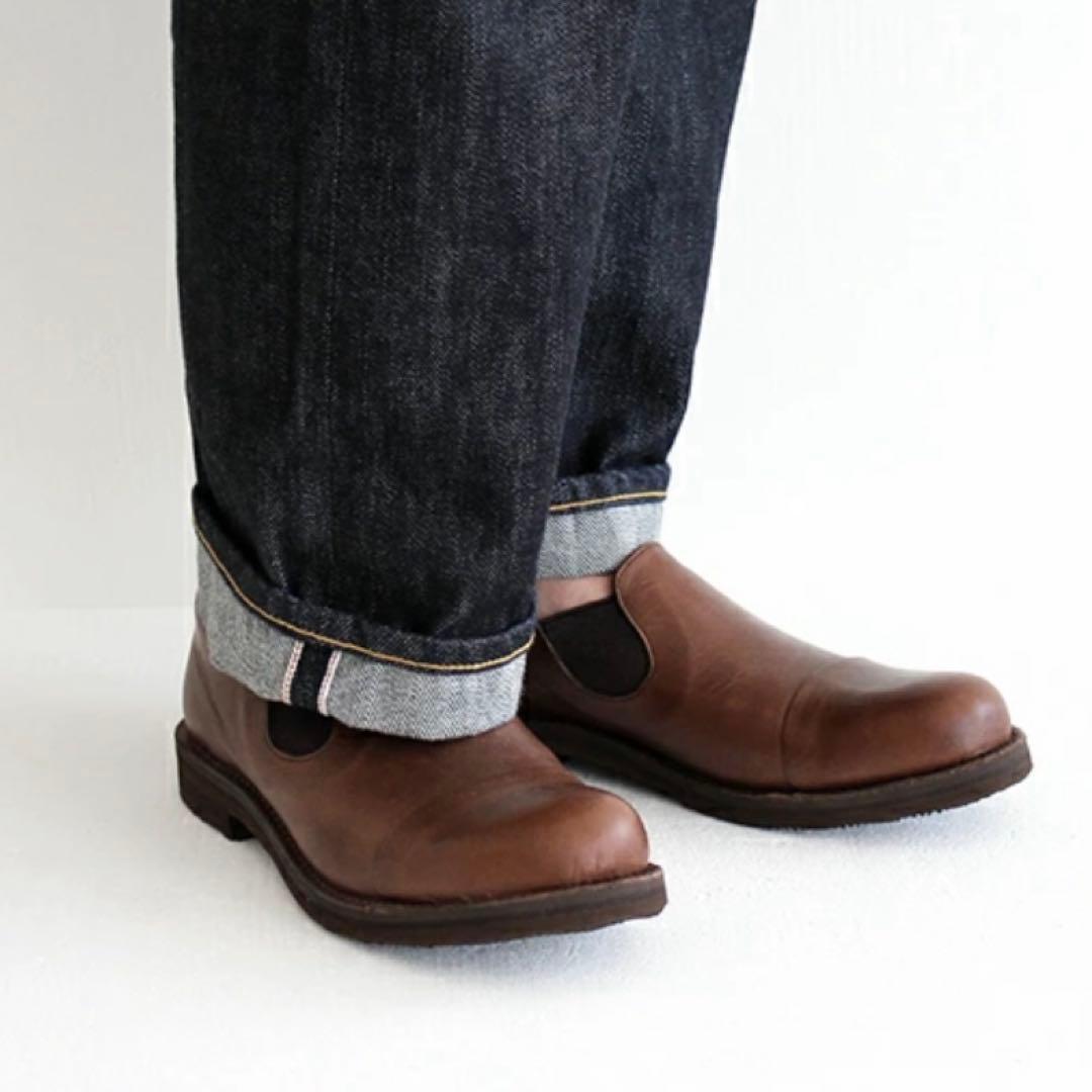 ショセ　ムカヴァ　サイドゴア　スリッポンシューズ　MUー968 DB 24cm