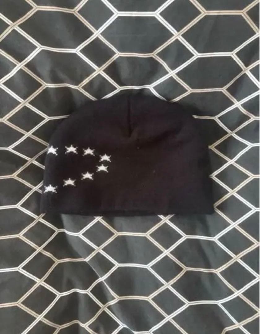 afbビーニー星柄ブラック