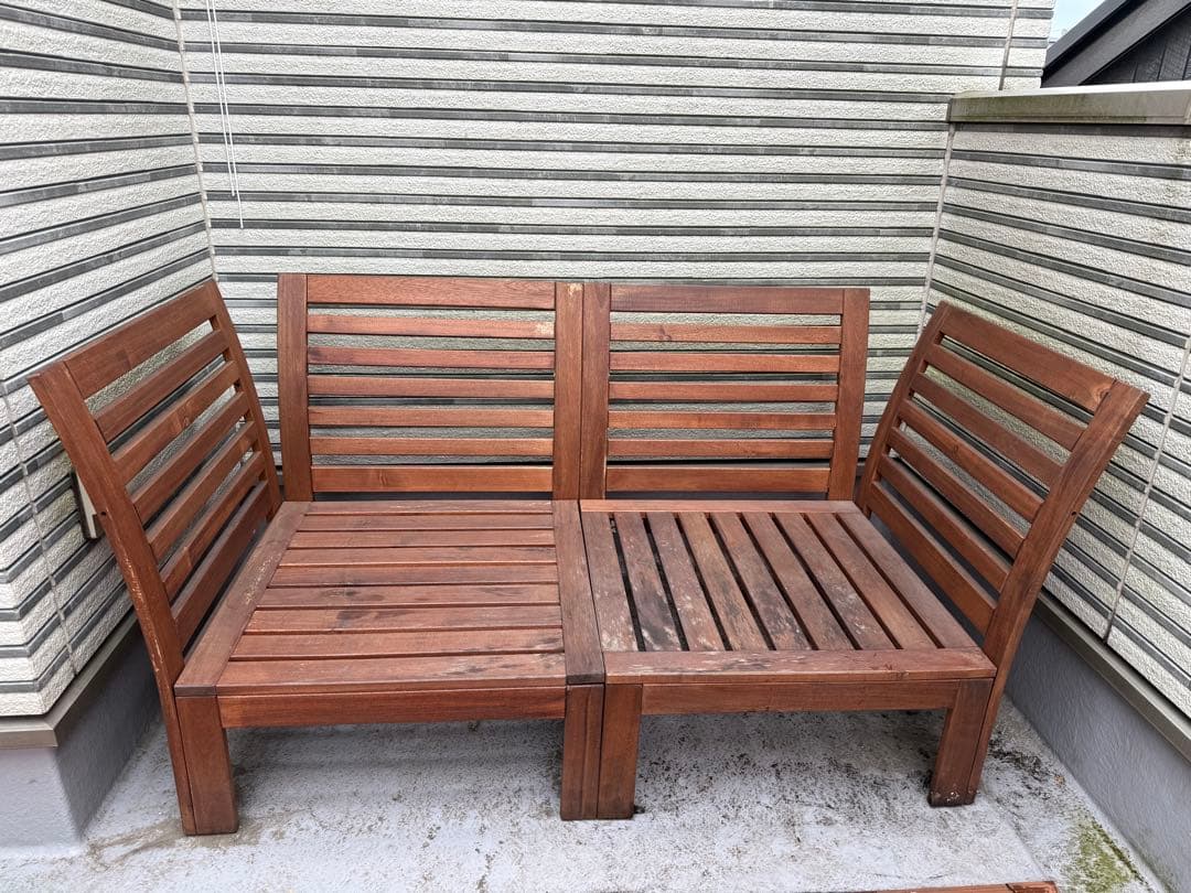 IKEA 屋外用イージーチェアほか、クッションのセット