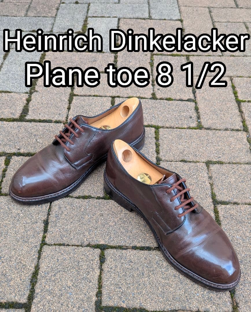 魅惑の東欧靴ハインリッヒディンケラッカープレーントゥ8 1/2訳有格安出品！