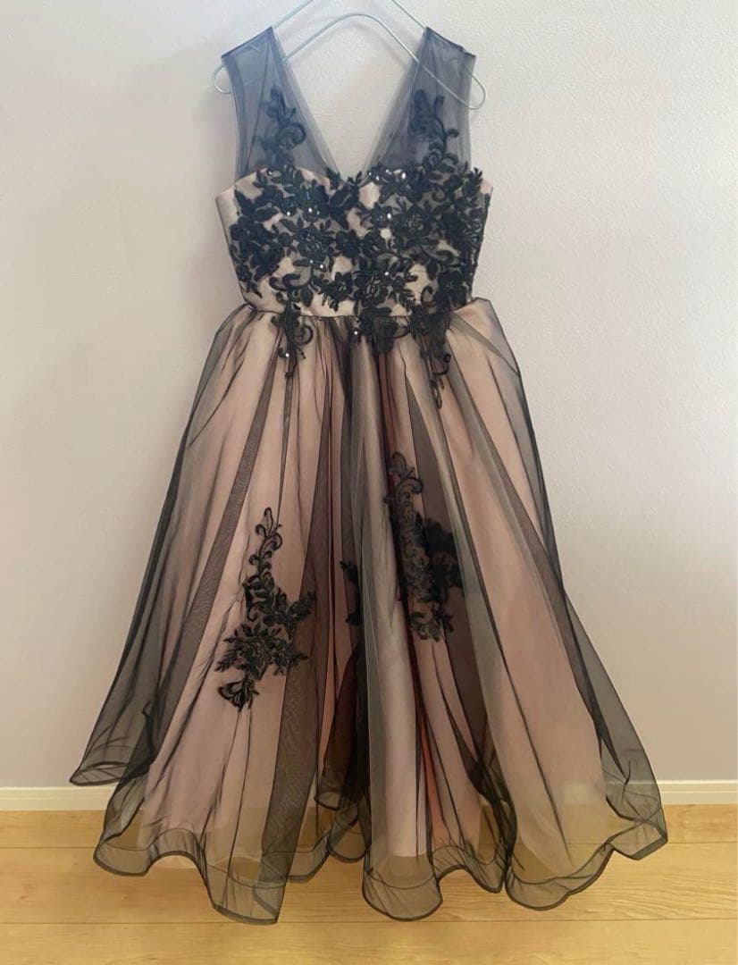 【size150】チュールドレス　スパンコールドレス 発表会コンクール