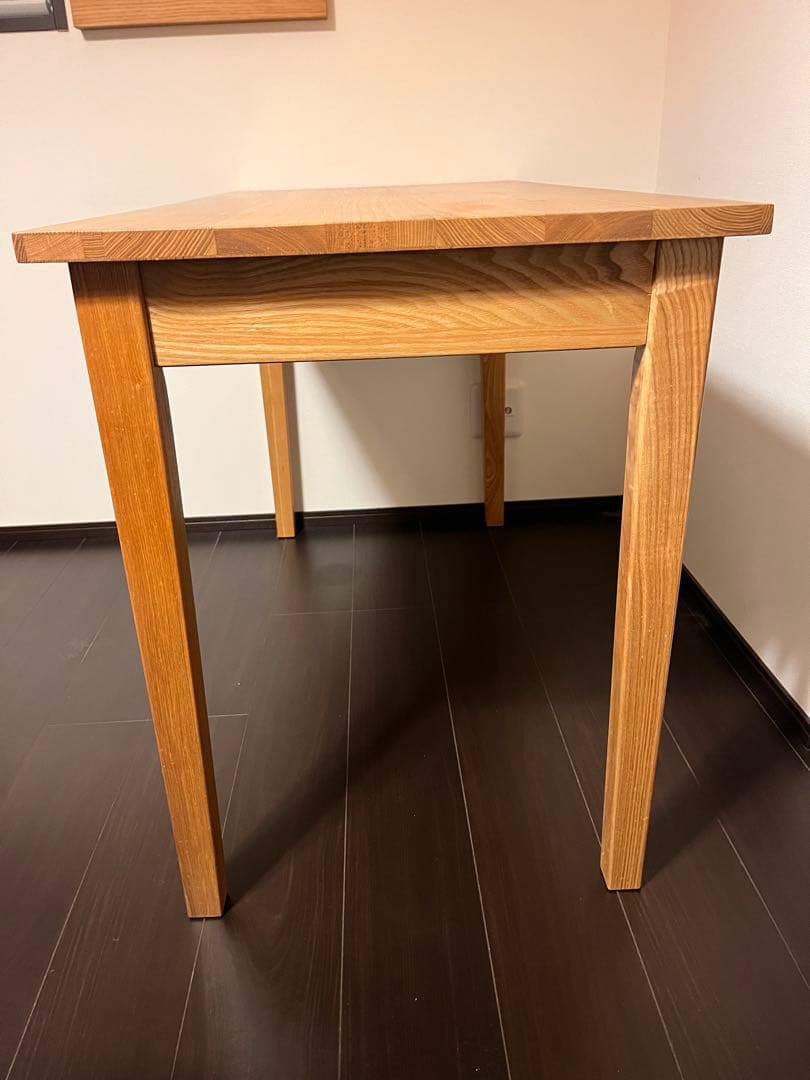 MUJI タモ材 引き出し付きデスク※3/20〜26発送不可