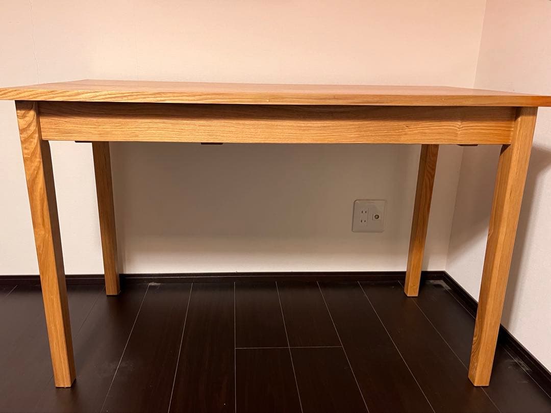 MUJI タモ材 引き出し付きデスク※3/20〜26発送不可