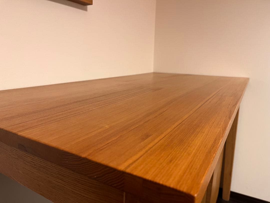 MUJI タモ材 引き出し付きデスク※3/20〜26発送不可