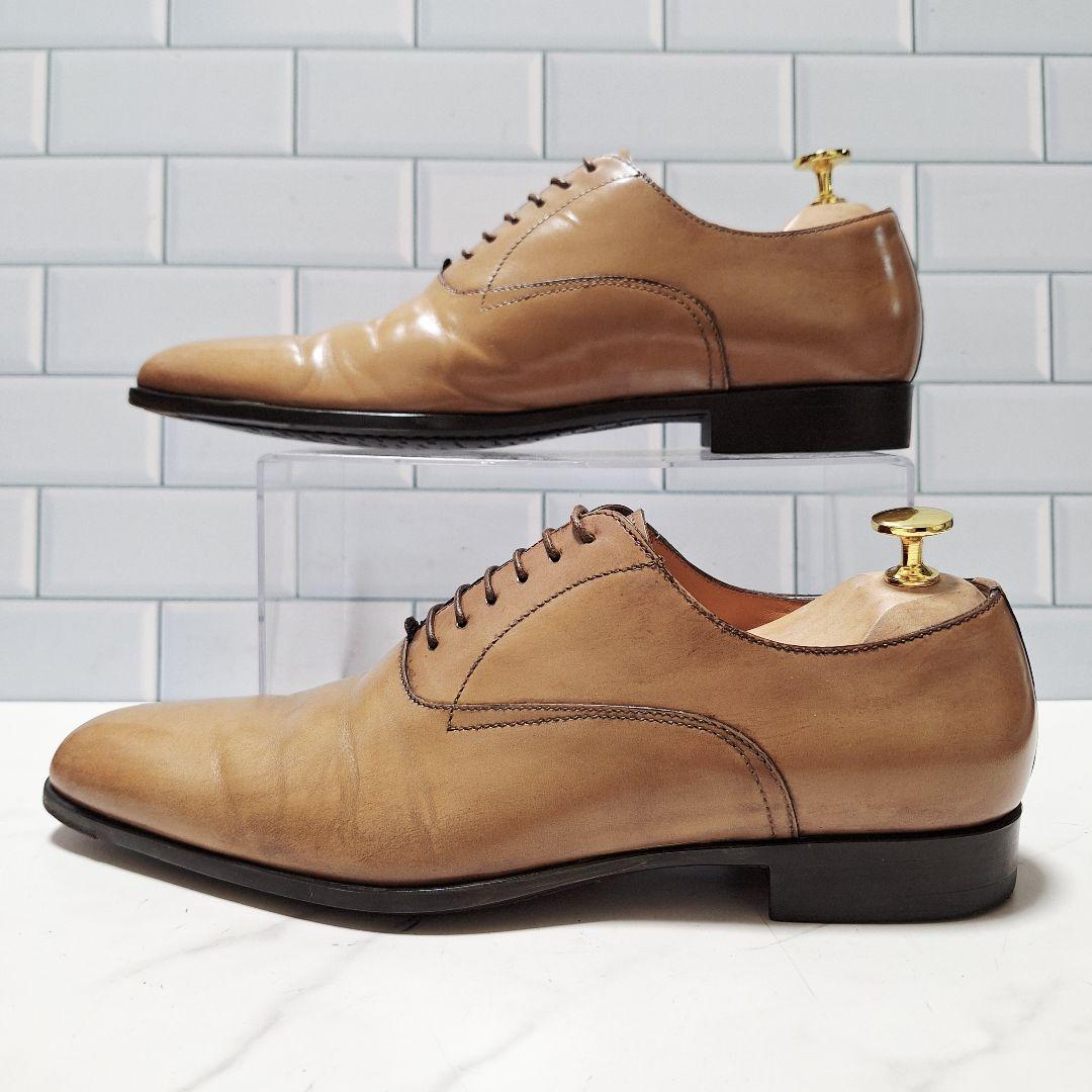 サントーニ Santoni プレーントゥ 25.5レザーシューズ 革靴 茶