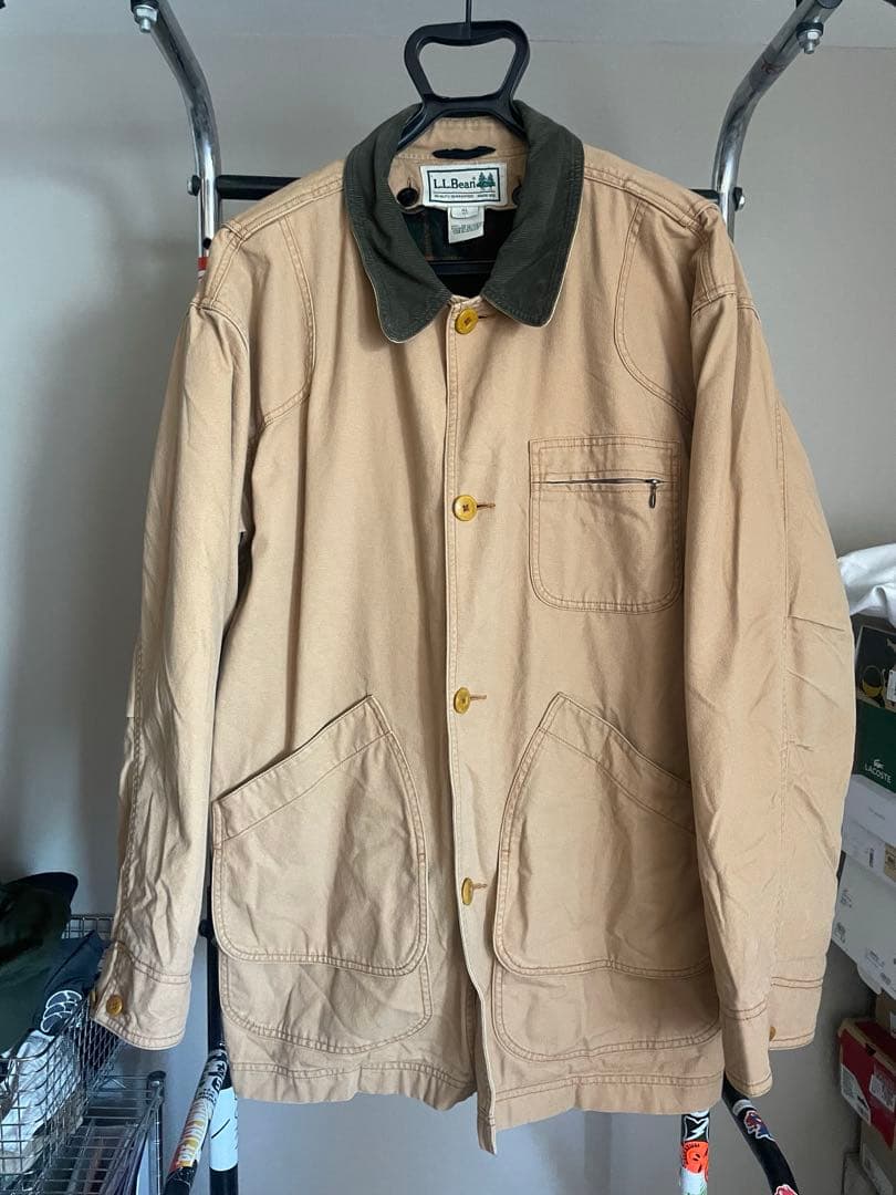 L.L.Bean XL ベージュ カバーオール　フィールドコート