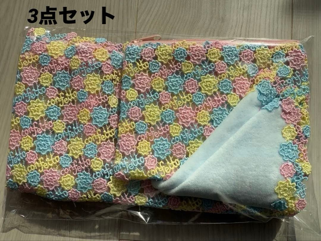 【新品3点】近沢レース conpeito総レーストートバッグ&ポーチ&ハンカチ