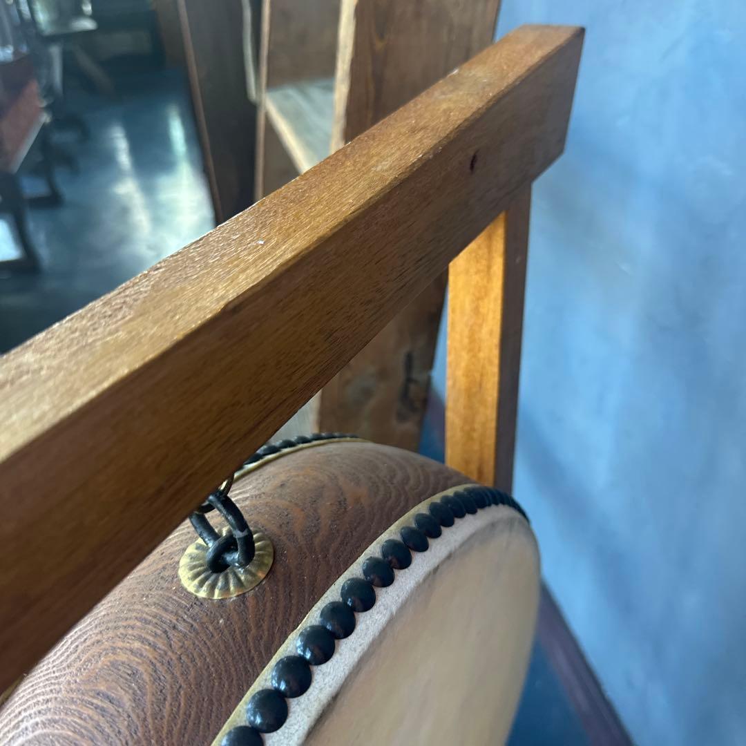 瞬間的お値下げ❗️ヴィンテージ　和太鼓 スタンド付き 直径約30cm