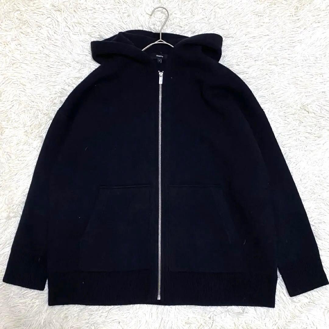 【美品✨】Theory パーカー 24AW HOODIE LANA CASH 黒