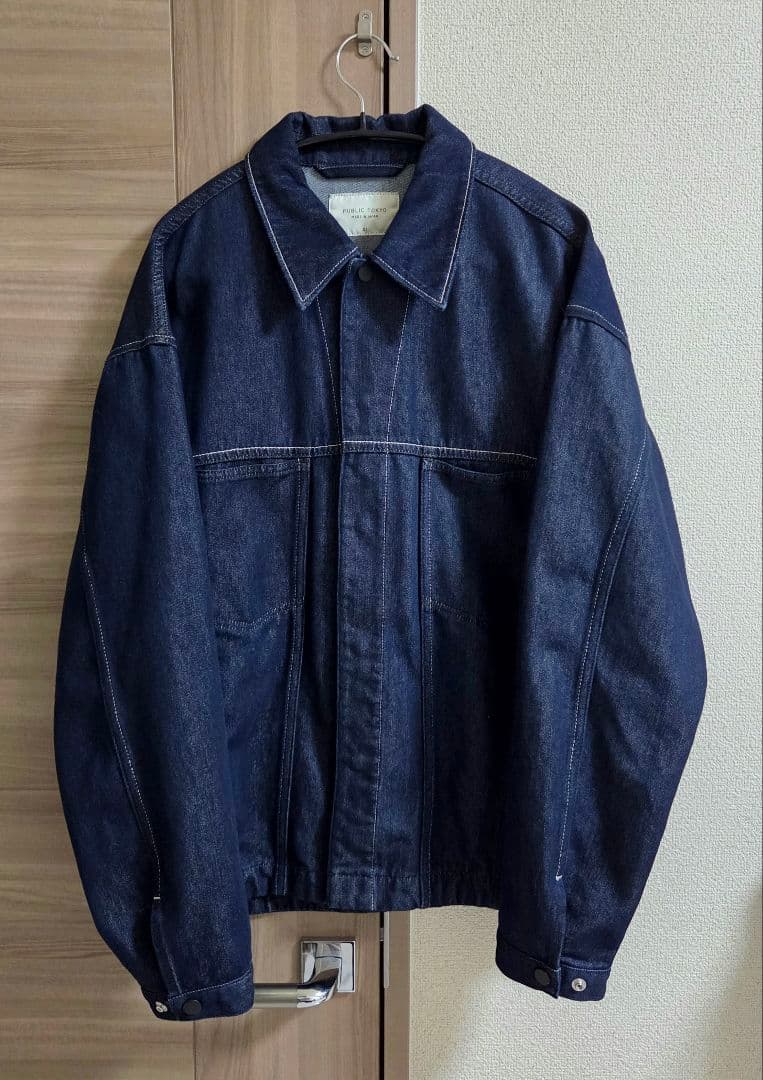 PUBLIC TOKYO パブリックトウキョウ ホワイトステッチデニムジャケット