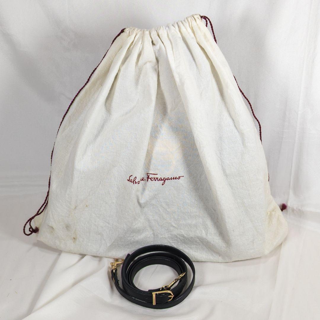 【極美品】フェラガモ ガンチーニ ハンドバッグ 2Way 保存袋付き