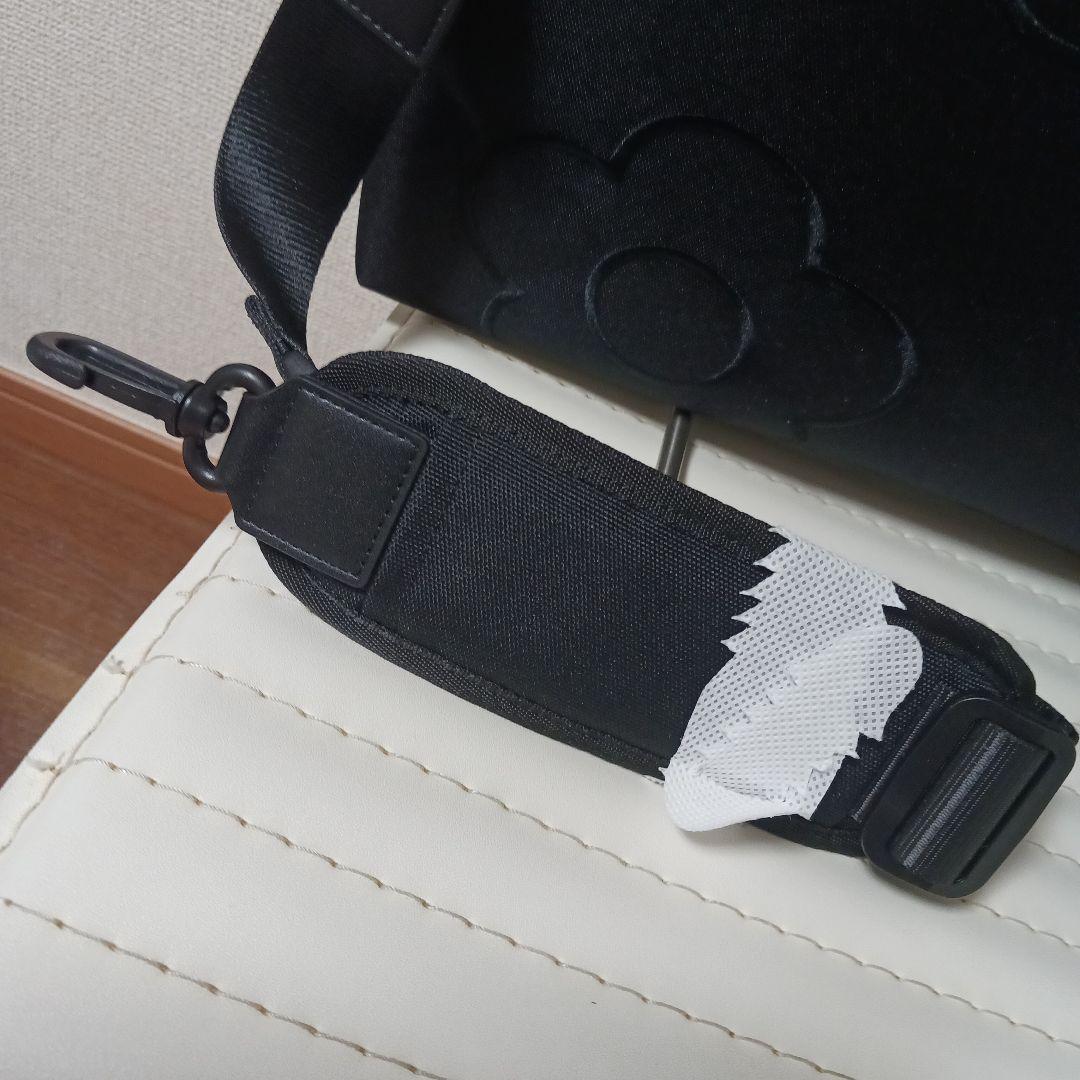 1814　マリークワント　PCバッグ　デイジー　ブラック　タグ付き新品