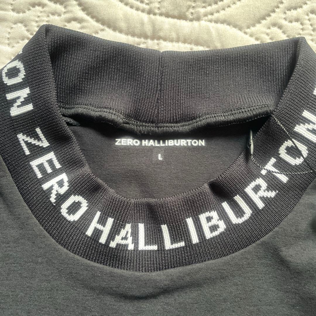 ZERO HALLIBURTON ゼロハリバートン長袖モックネックシャツ　黒　L