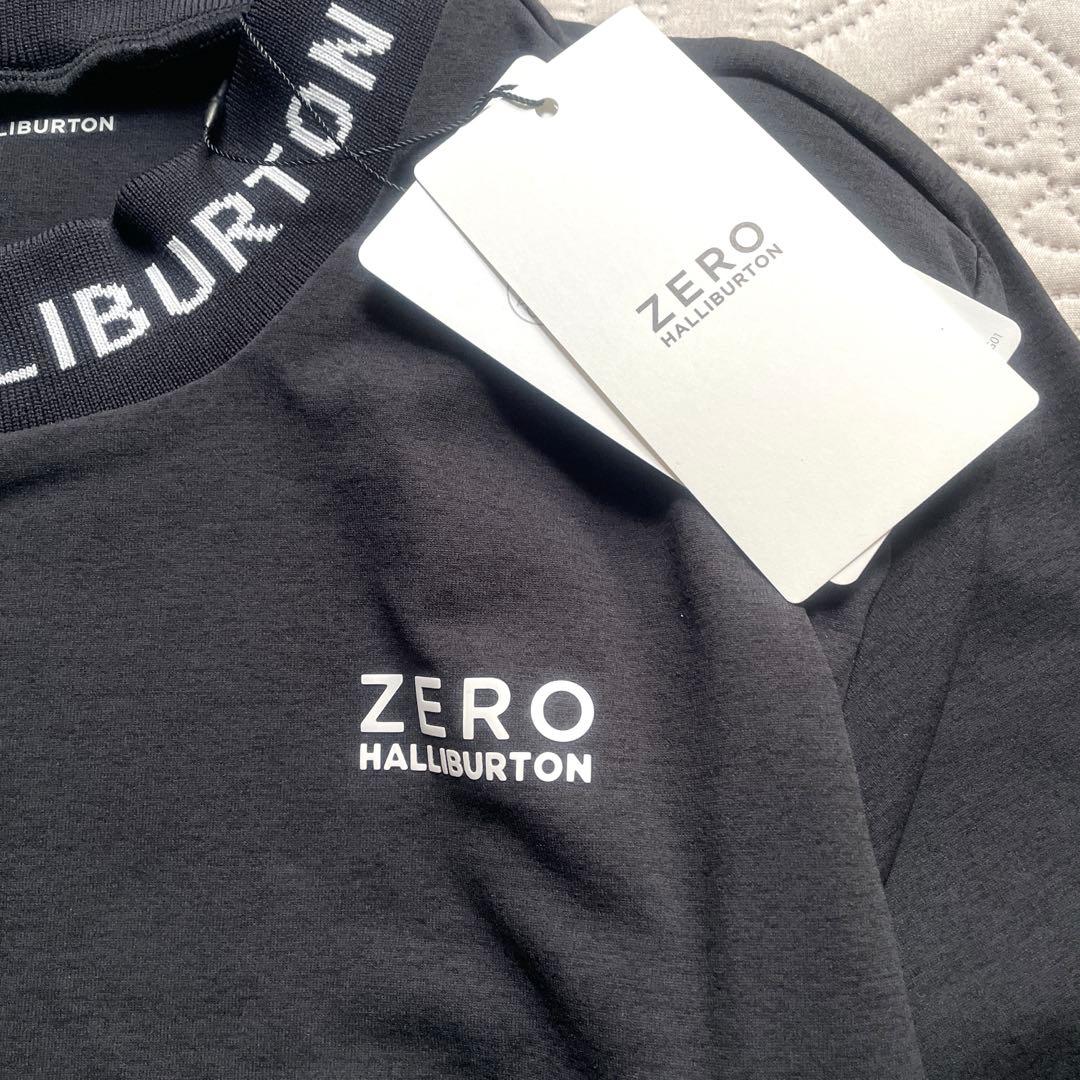 ZERO HALLIBURTON ゼロハリバートン長袖モックネックシャツ　黒　L