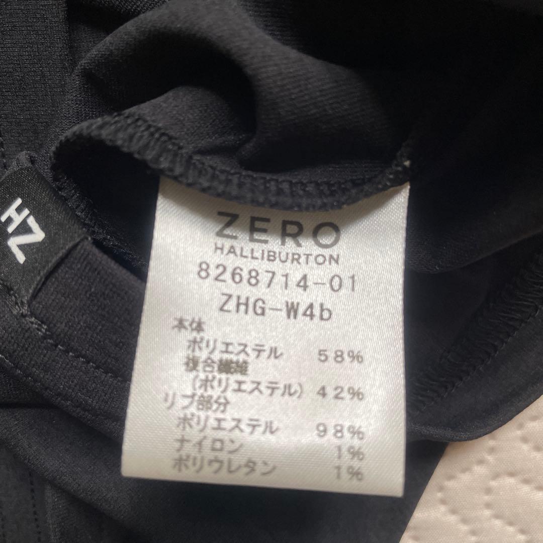 ZERO HALLIBURTON ゼロハリバートン長袖モックネックシャツ　黒　L