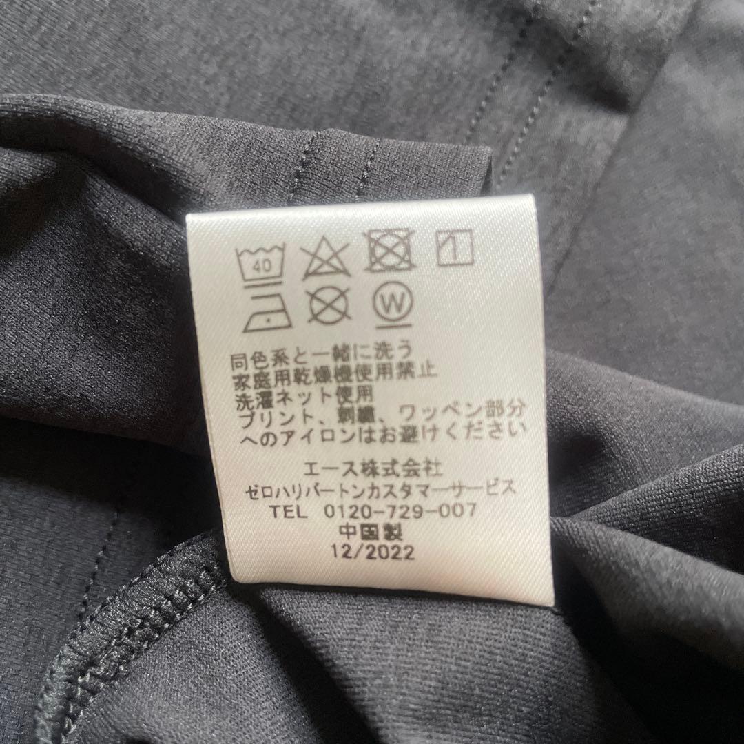 ZERO HALLIBURTON ゼロハリバートン長袖モックネックシャツ　黒　L