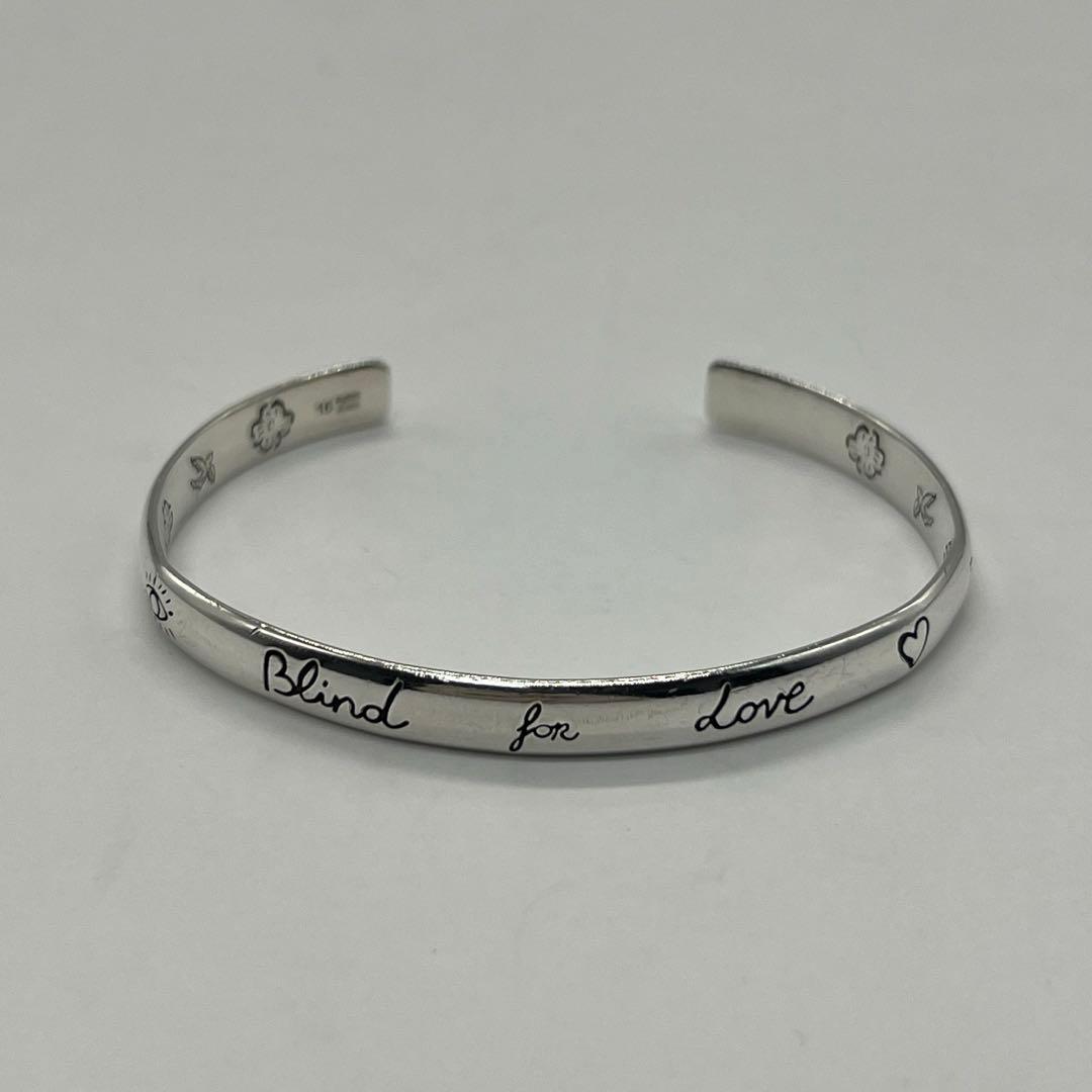 グッチ GUCCI ブラインドフォーラブ カフ バングル Ag925