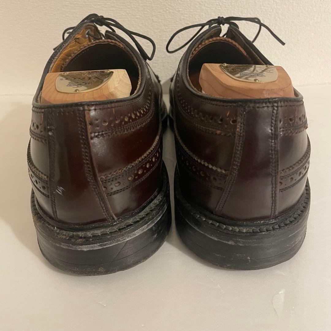 美品 フローシャイム インペリアル コードバン ウイングチップ US10.5D