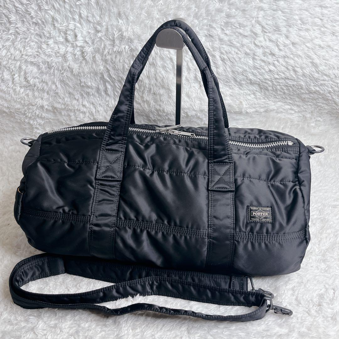 ✨美品✨ ポーター タンカー 2way ボストンバッグ ブラック 大容量 出張