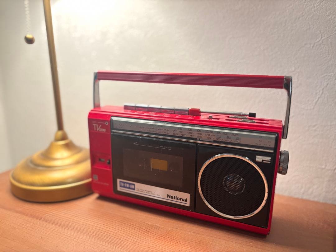 昭和レトロ National RX-1835 ラジカセ 実働　ケーブルつき