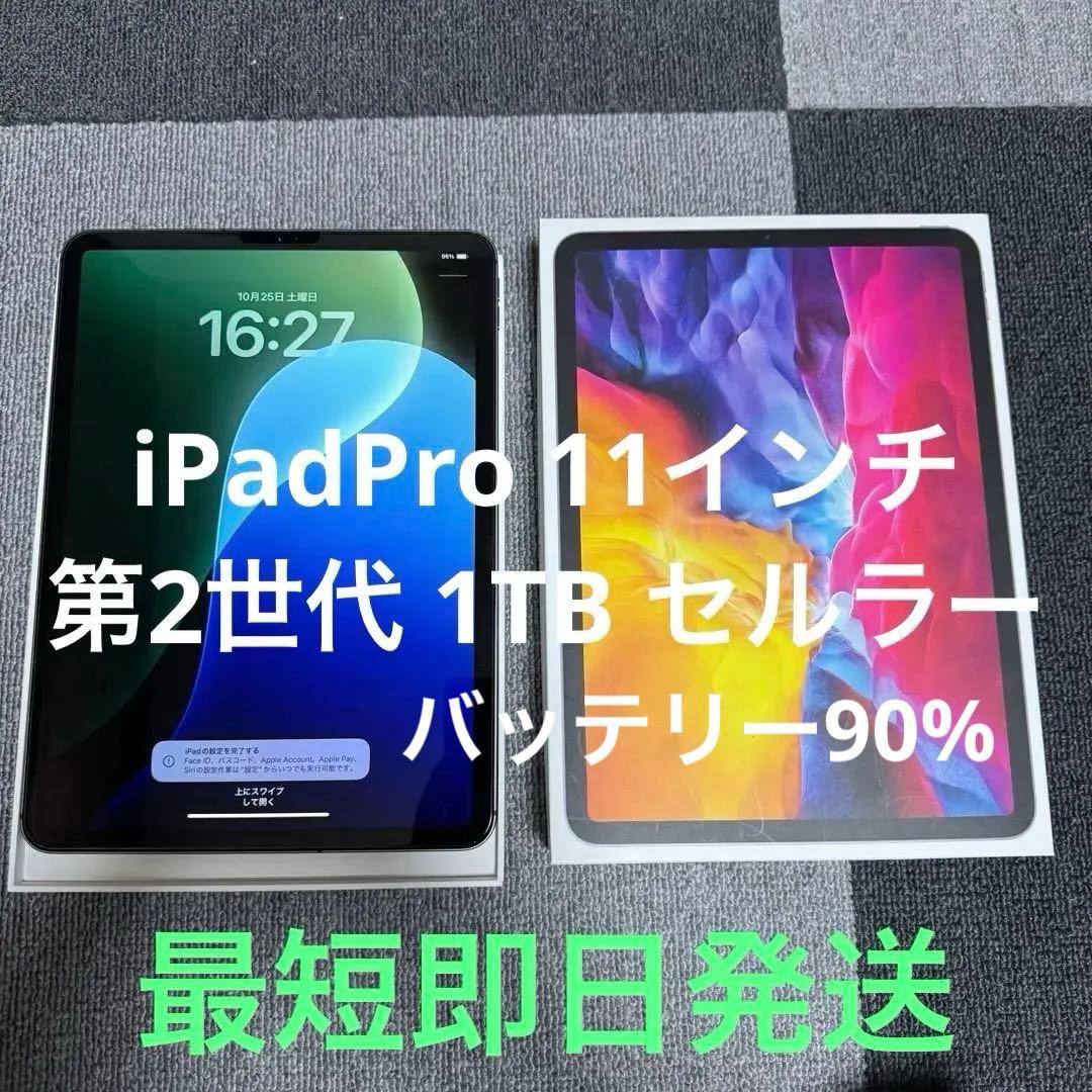 【美品】iPadPro11インチ 第2世代 1TB セルラー バッテリー90%