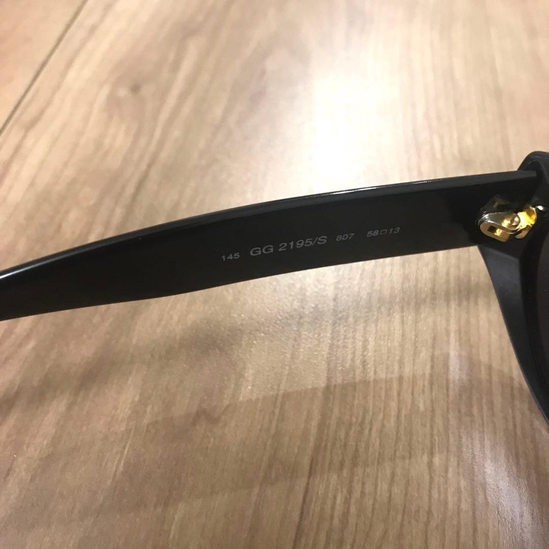 Gucci ブラック サングラス オーバーサイズ