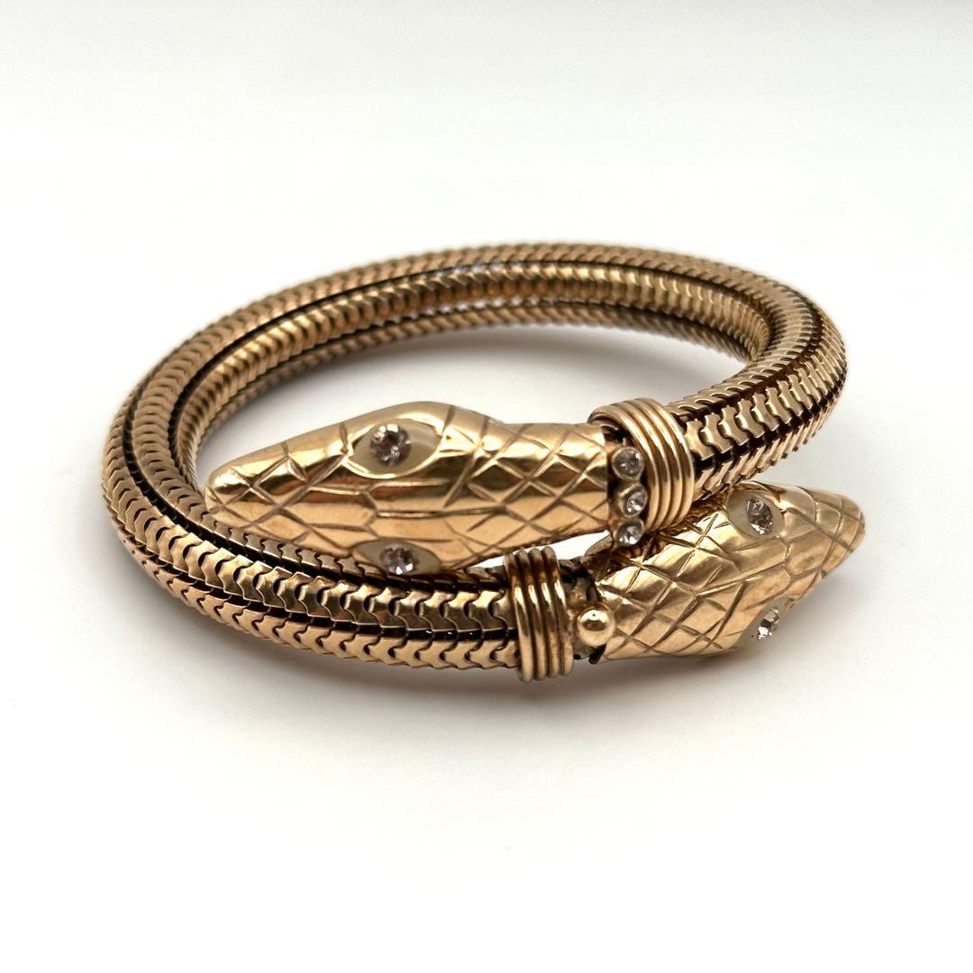 【希少】GAS BIJOUX ガスビジュー バングル スネーク 蛇 ゴールド